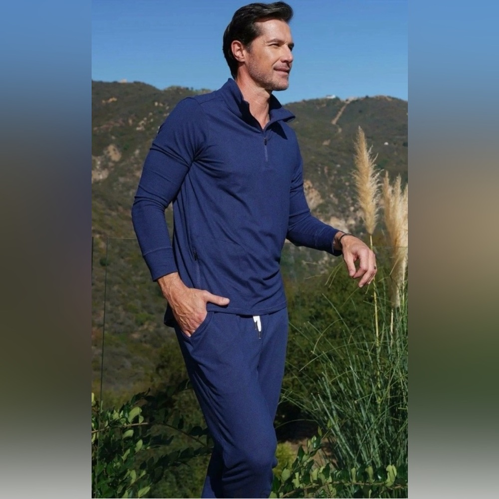 Feat Clothing BNWT Roam quarterzip XXXL + joggers size XXL navy Full warmup!